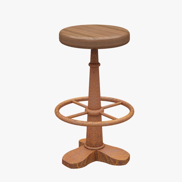 Bar Stool 03 3D Model