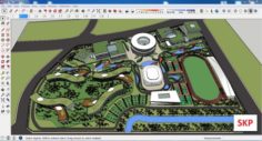 Sketchup Sport complex 102 3D Model