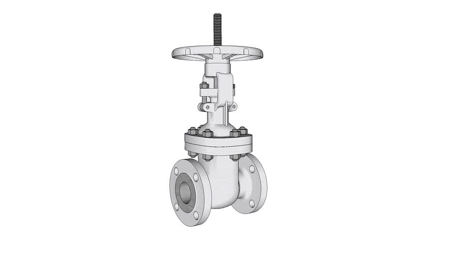 Gate Valve - 2 inch / Class 150 3d model