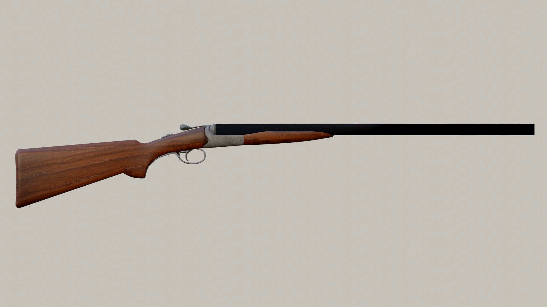 Double Barrel Shotgun 3d model