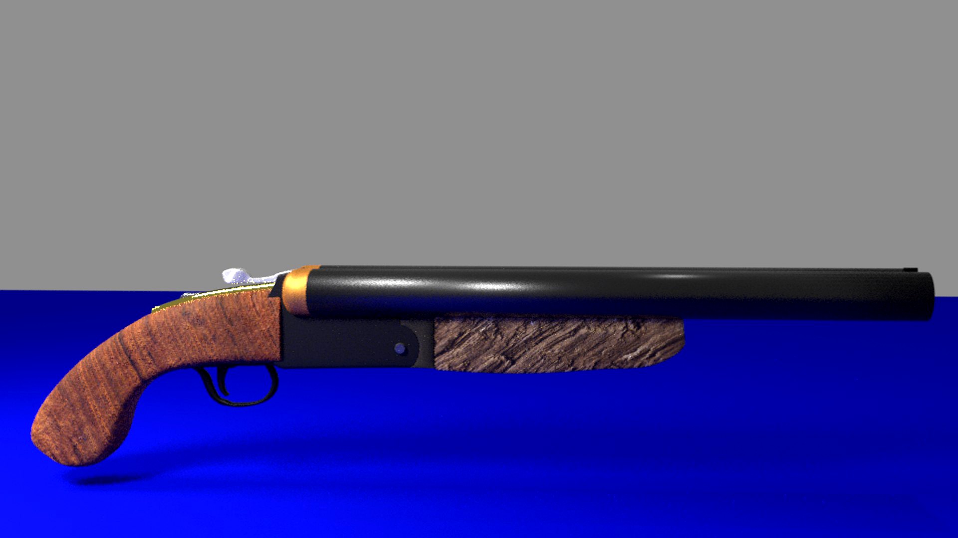 DOUBLE BARREL SHOTGUN 3d model