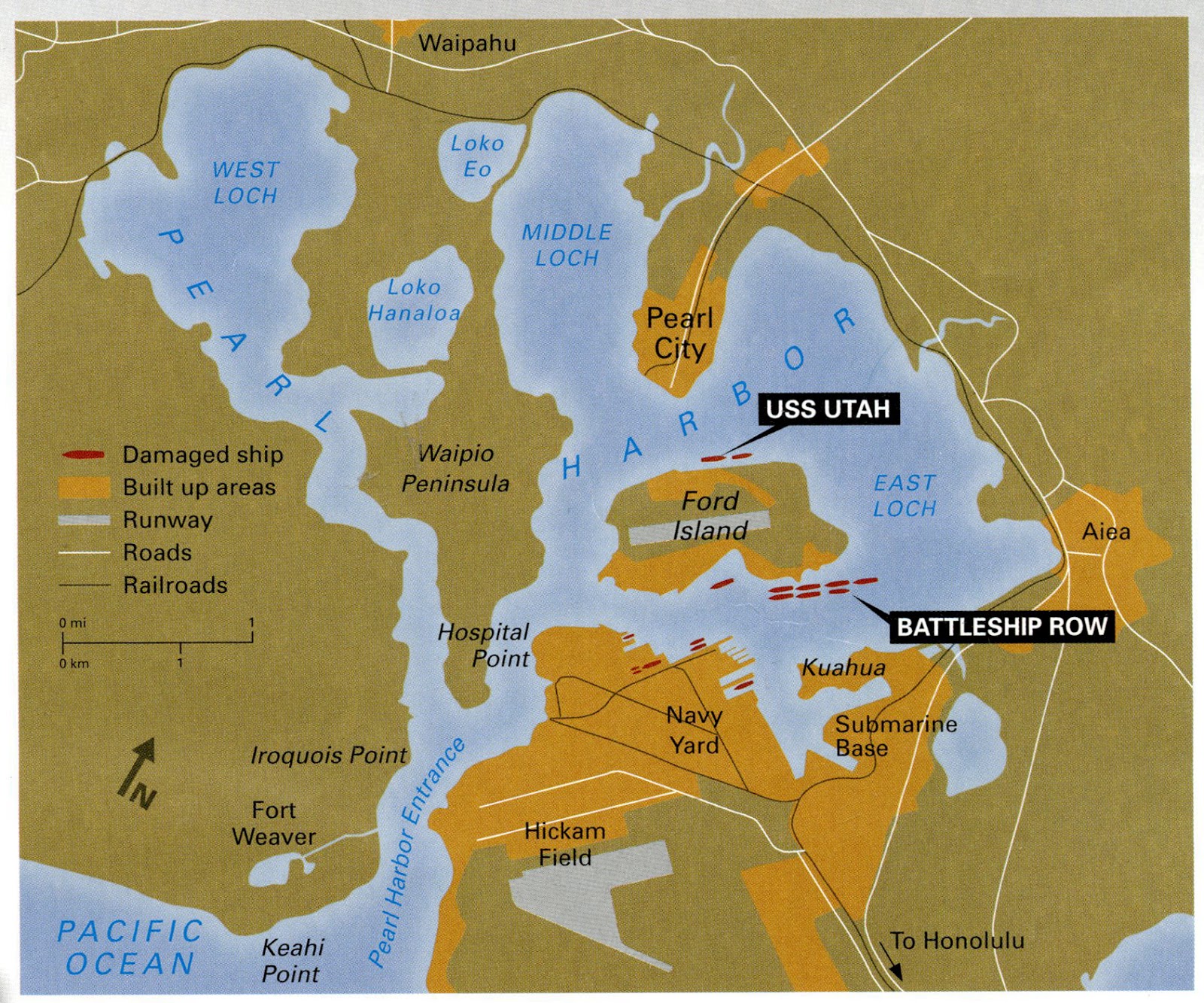 Pearl Harbor Today Map