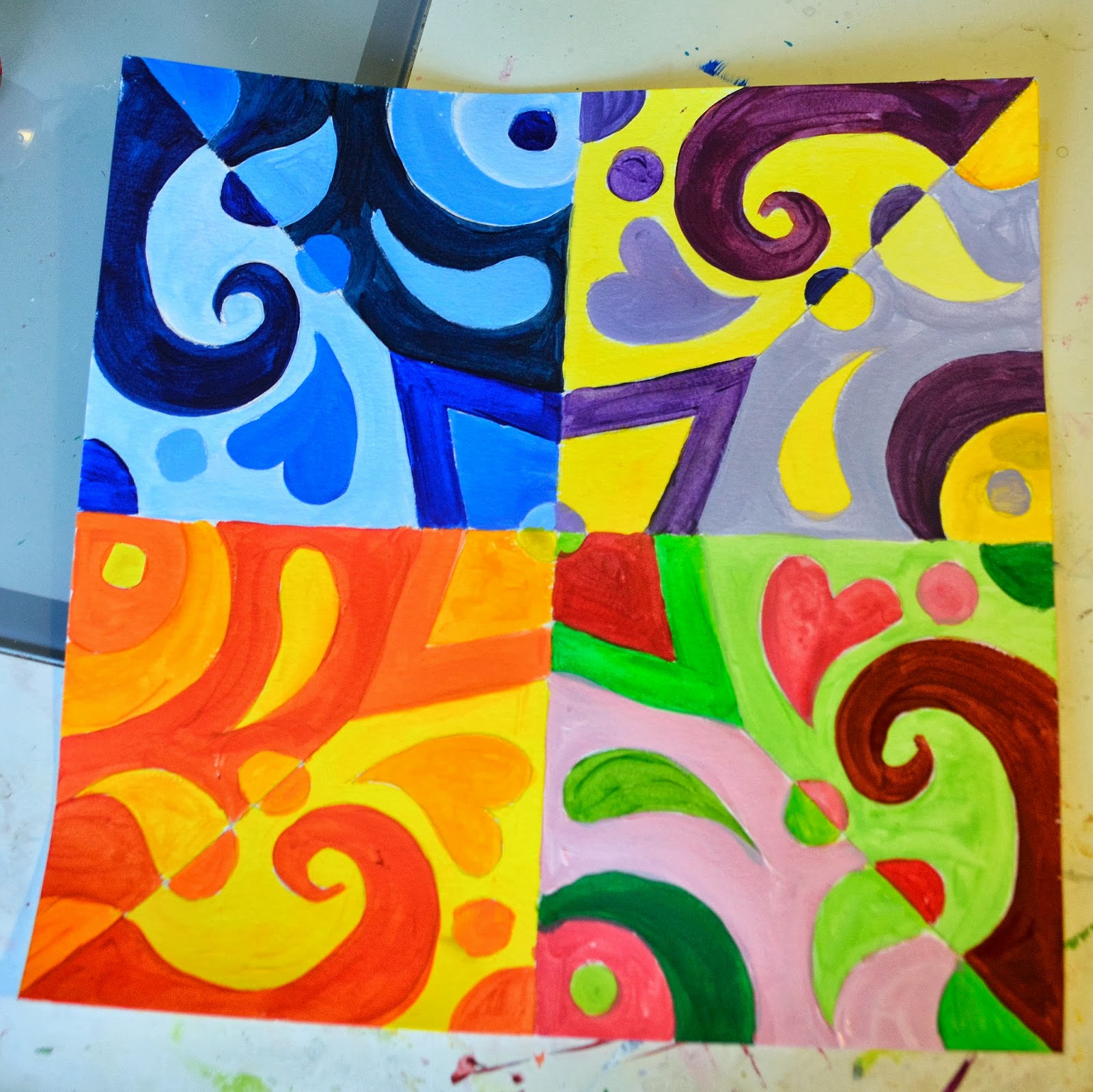 Art Project Ideas For Color Theory Classes