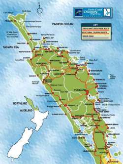 Northland Map City Regional | Political Map of New Zealand