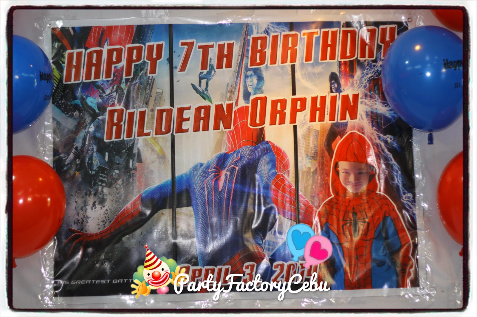 Welcome to PartyFactory Cebu: SPIDERMAN THEME BIRTHDAY PARTY