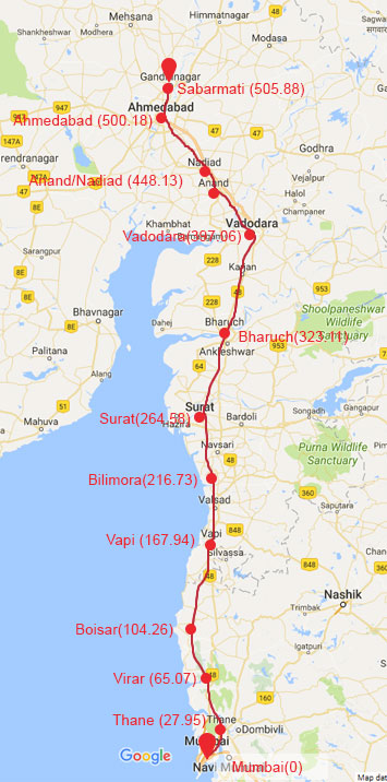 Bullet Train In India Map - United States Map