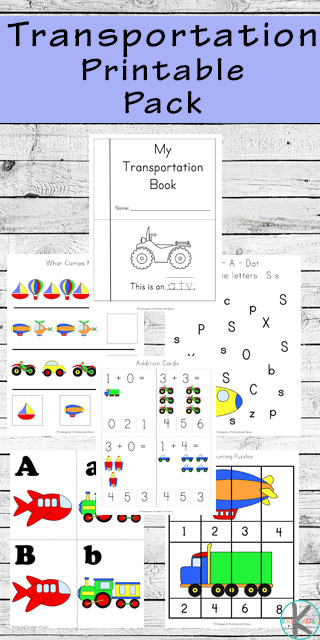 FREE Transportation Worksheets – Kindergarten Worksheets and Games