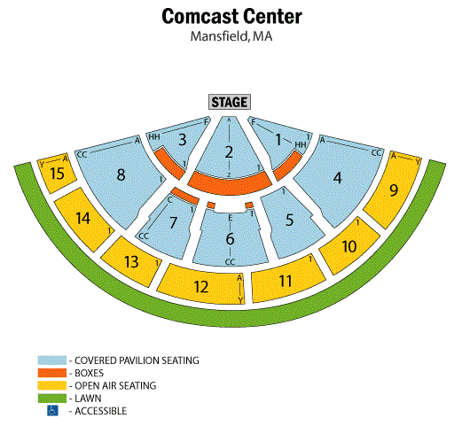 Detailed Xfinity Center Seating Chart