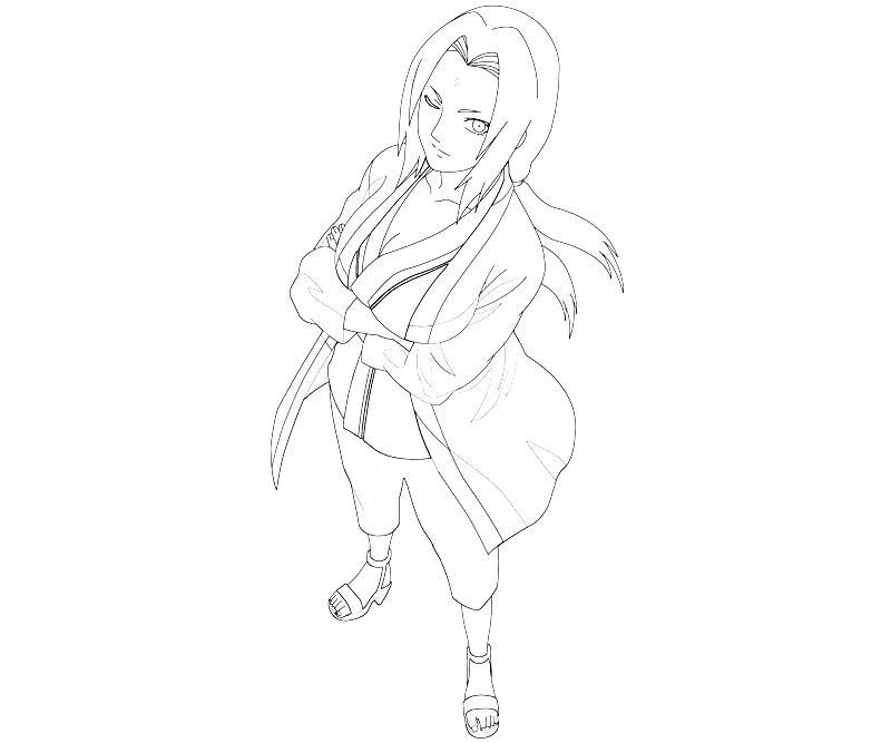 Naruto Tsunade Character | Art Paper