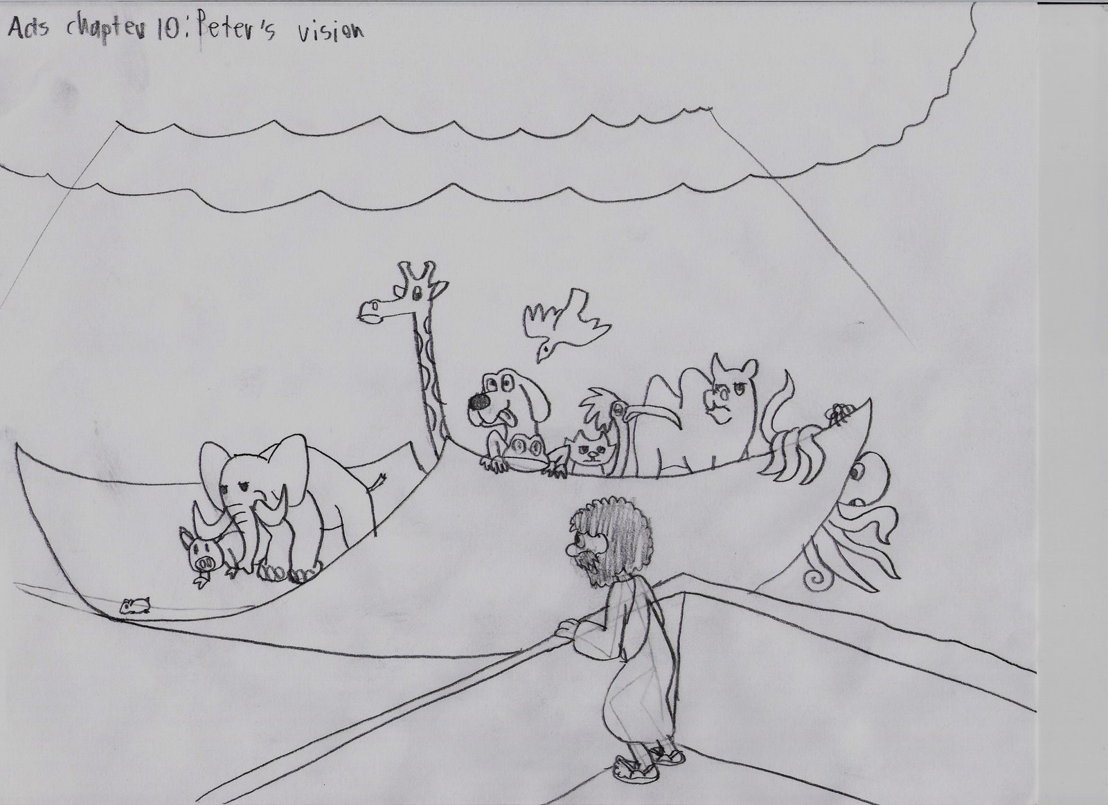 Peter And Cornelius Bible Coloring Page Sketch Coloring Page | My XXX ...