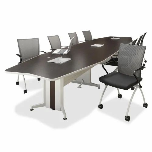 Suhana Furniture Wooden Office Conference Table and Chairs at Rs 16500 ...