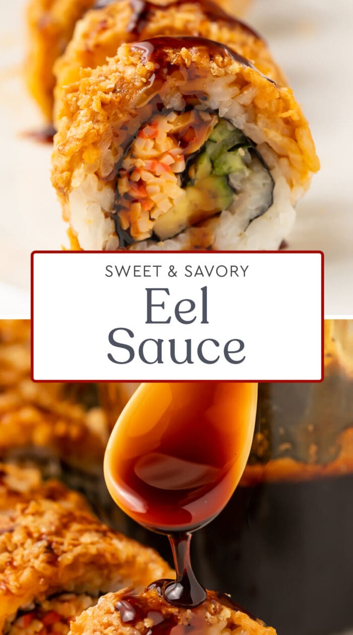 Pin graphic for eel sauce