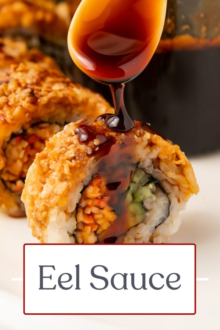 Pin graphic for eel sauce