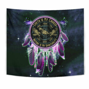 gb nat00357 native eagle dream catcher tapestry 1