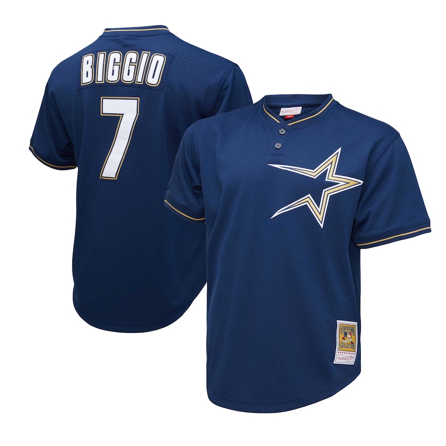 Craig Biggio Houston Astros Mitchell & Ness 1991 Cooperstown Collection ...