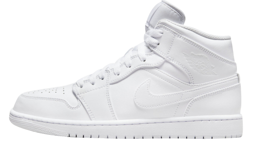 Air Jordan 1 Mid Triple White