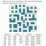 Number Fill In Puzzles   Free Printable Fill In Puzzles Online