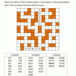 Number Fill In Puzzles   Free Printable Fill In Puzzles Online