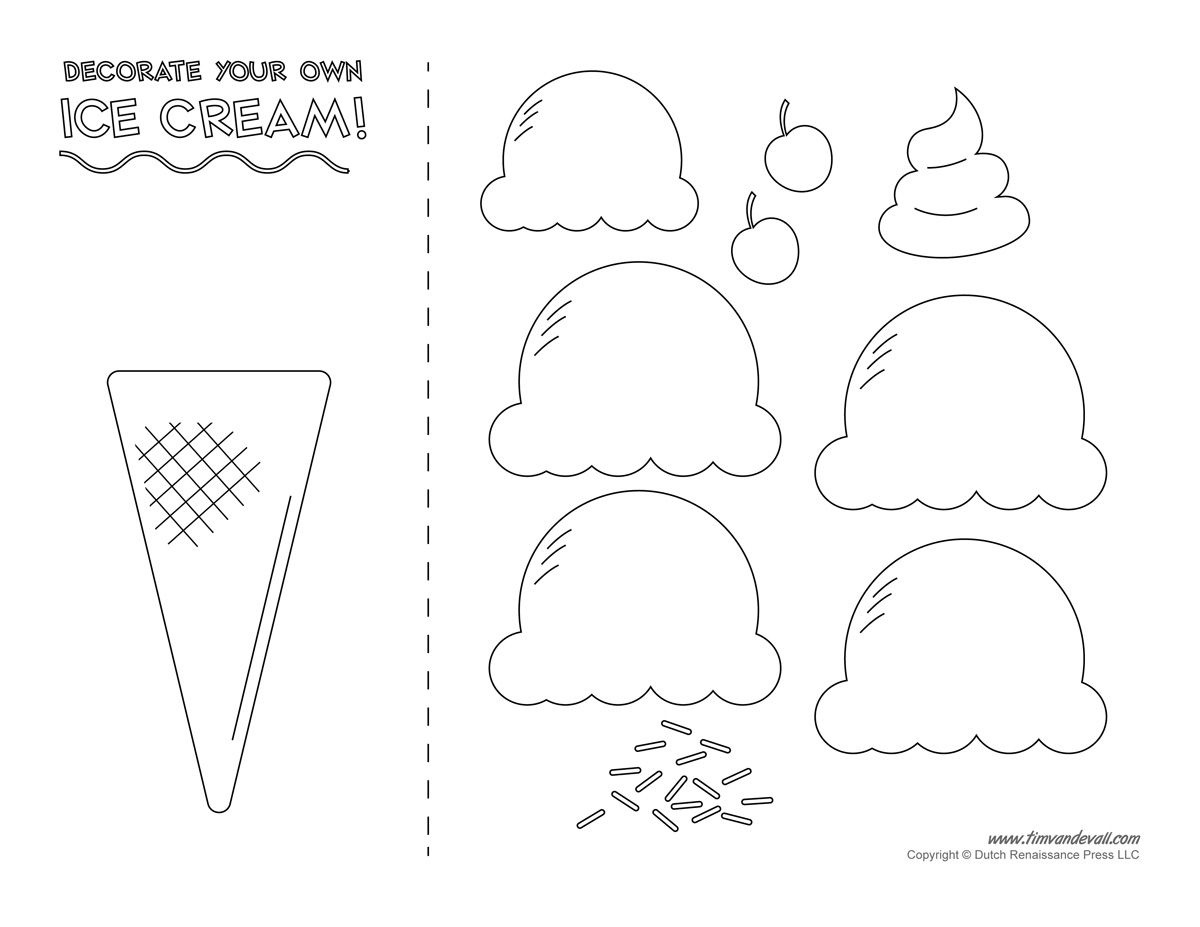 Pinmila Bravo On Ice Cream Decor | Ice Cream Crafts, Ice Cream - Ice Cream Cone Template Free Printable