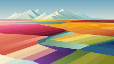 Landscape, Abstract background, Colorful background, MacBook Pro, Stock, Mountains, Multicolor, 5K, Aesthetic