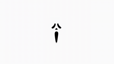 Scream, Ghostface, Minimalist, White background, 5K, Simple