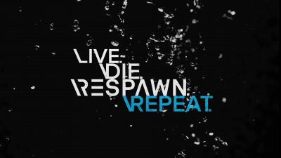 Respawn, Live, Die, Repeat, Hardcore, Gamer quotes, Dark background, Meme