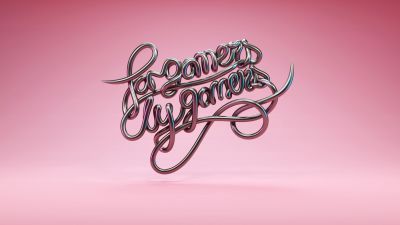 For Gamers By Gamers, Razer, Gamer quotes, Pink, Typography