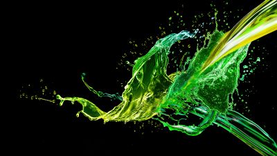 Acer, Laptop, Stock, 5K, AMOLED, Green abstract, Splash