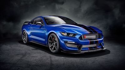 Ford Mustang Shelby GT350, Sports cars, 5K, Dark background