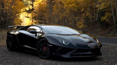 Lamborghini Aventador SV Black, Darth Vader, Lamborghini Aventador SV