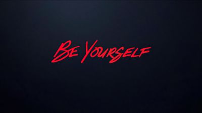 Be yourself, Miles Morales, Be You, Inspirational quotes, Dark background, Typography, 5K