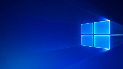 Windows 10, Blue aesthetic, Microsoft Windows, Blue, Glossy, Blue background