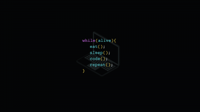 Eat, Sleep, Code, Repeat, Black background, Programmer quotes, Coder, Python, Programming language, AMOLED