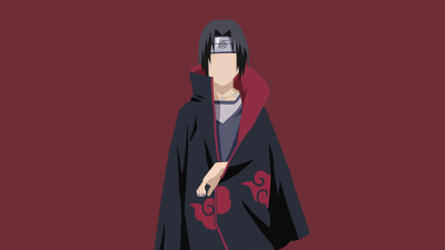 Itachi Uchiha, Faceless, Naruto, Minimal art, 5K, 8K, Simple