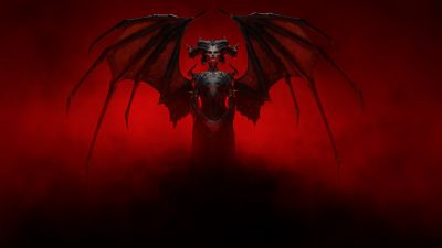 Lilith, Diablo 4, 2023 Games, Diablo IV, Red background, 5K, 8K, Dark red