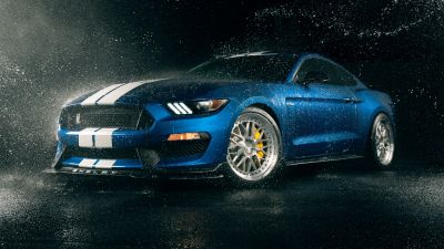 Ford Mustang Shelby GT350, Muscle sports cars, Dark background