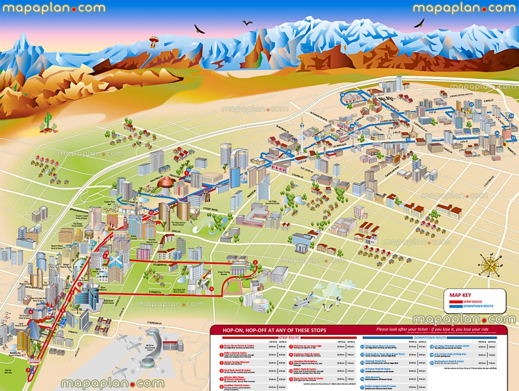 Las Vegas Maps - Top Tourist Attractions - Free, Printable City - Las Vegas Tourist Map Printable