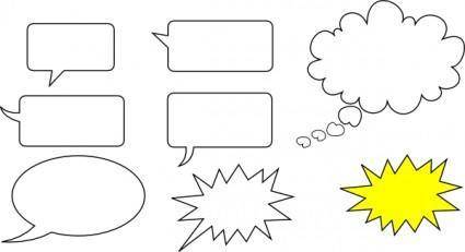 Svg Speech Bubbles clip art