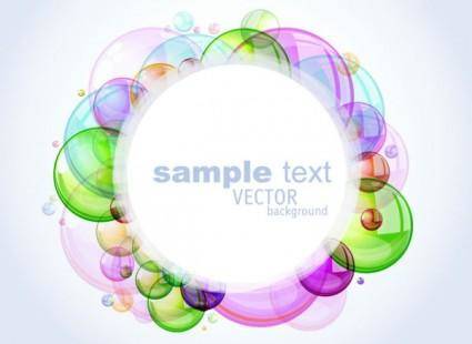 Colorful bubbles background 02 vector