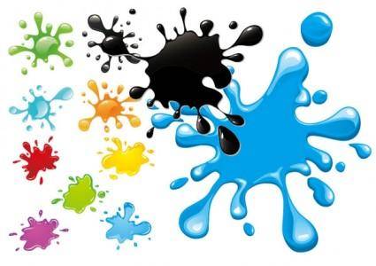 Colorful ink vector