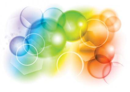 Colorful bubbles background vector