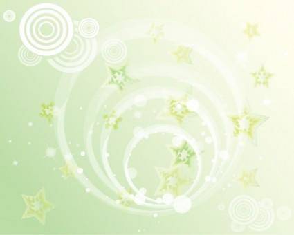 Green Stars Background Vector