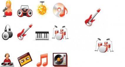 Music icon vector