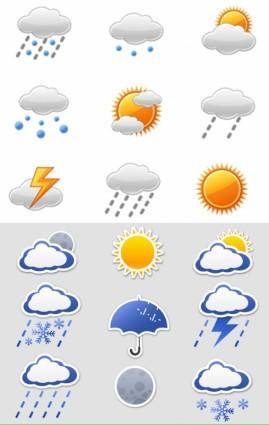 Icon daquan weather articles vector