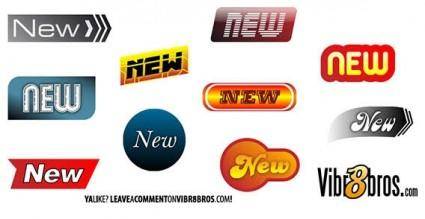 New badges vector