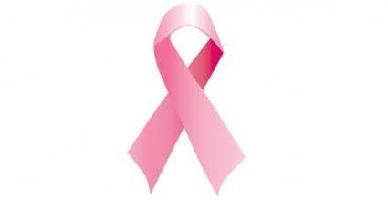 Pink ribbon vector