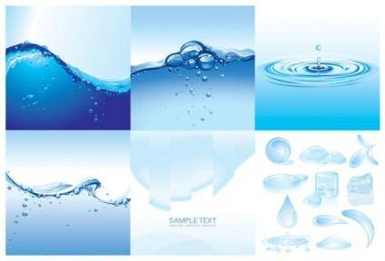 Water theme vector