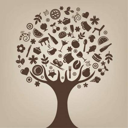 Abstract Tree Vector Art