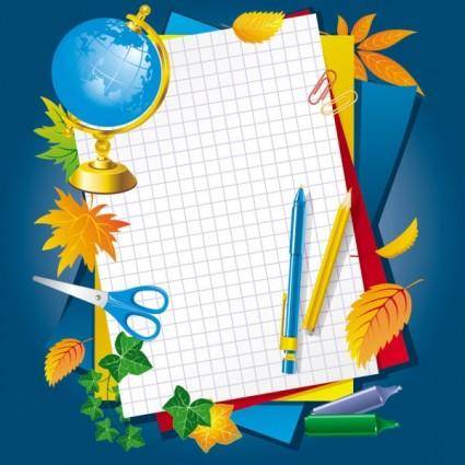 Learn stationery 02 vector