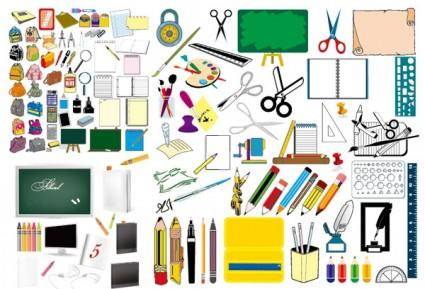 School supplies vector